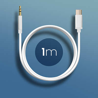 Câble USB C Jack 3,5mm Mâle Adaptateur Audio Auxiliaire 1m - Blanc 21 Câble audio USB type C Jack 3,5 mm