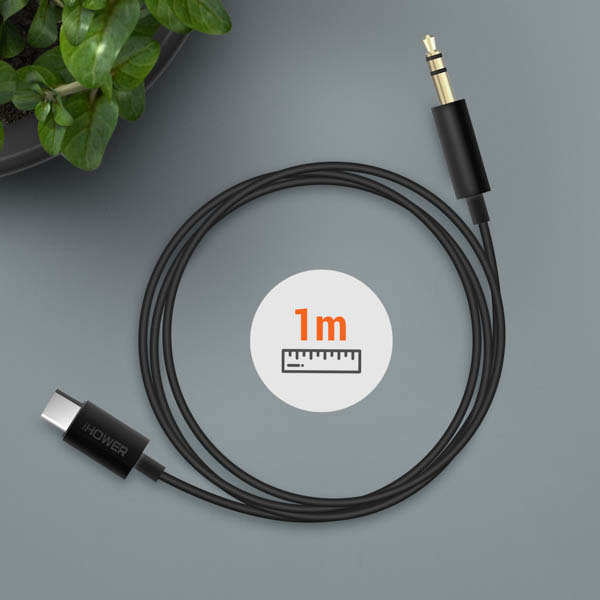 Câble Audio USB-C vers Jack 3.5mm Mâle 1m, iHower
