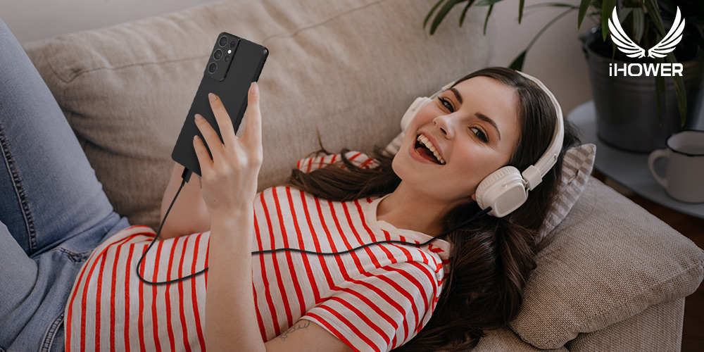 Câble Audio USB-C vers Jack 3.5mm Mâle iHower 1m