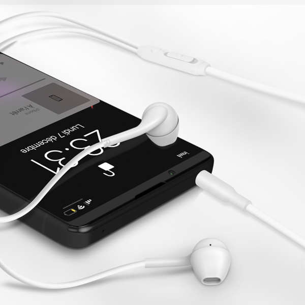 Écouteurs Jack 3.5mm Fairplay noir dotés d'embouts intra-auriculaire