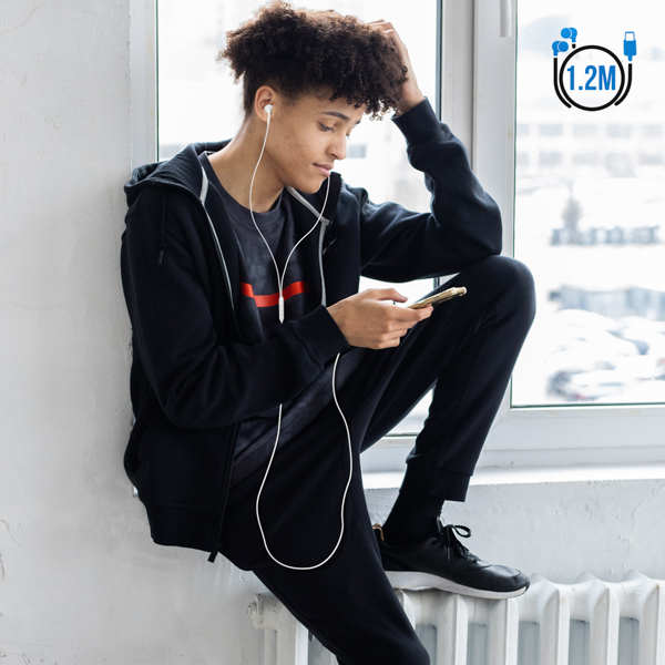 Écouteurs Jack 3.5mm Fairplay noir longueur 1.2m