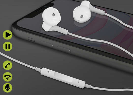 Écouteurs Bluetooth avec connecteur Lightning by Moxie