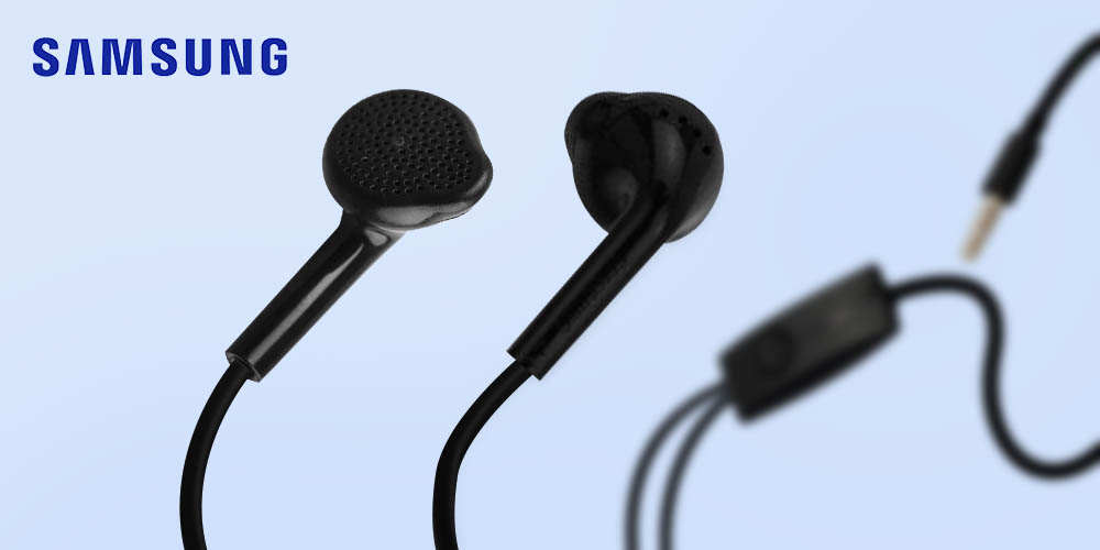 Écouteurs Filaires 3.5mm d'origine Samsung Service Pack Noir - Embouts classiques