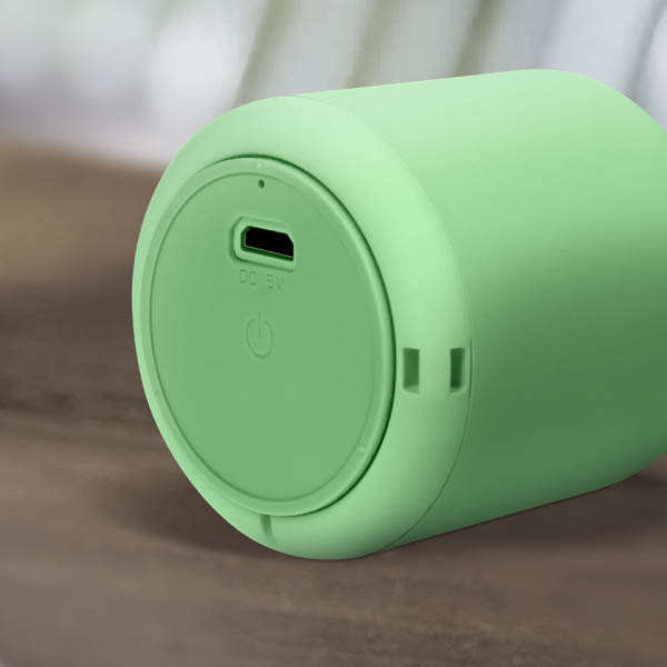 Mini enceinte sans fil vert - boutons de commandes accessibles