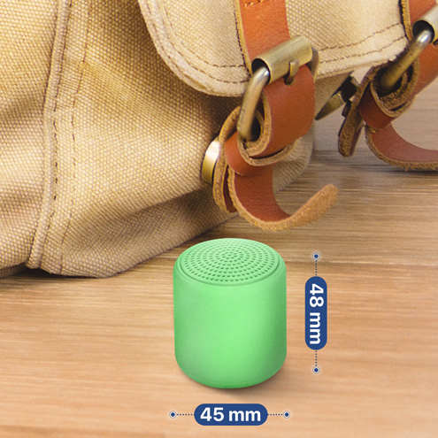 Enceinte ultra-compacte vert performant avec dimensions compactes