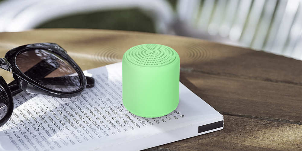 Enceinte ultra-compacte vert - microphone intégré