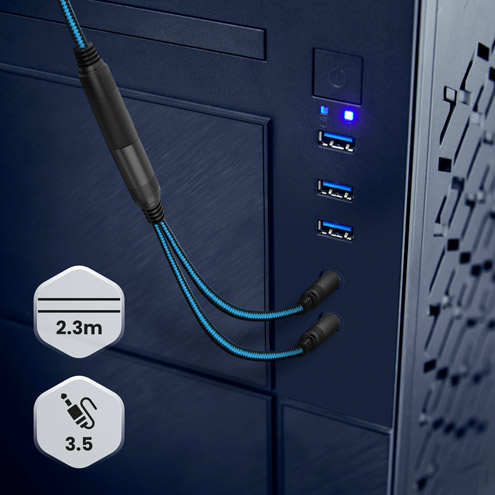 Casque Gamer Filaire Jack 3.5mm, Micro Réglable LinQ GM6060 - Le confort à chaque utilisation