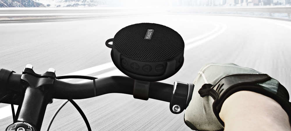 Enceinte Bluetooth Vélo noir avec une autonomie de 10 heures