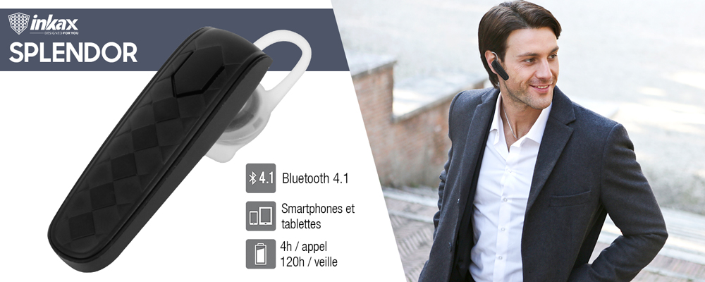 Oreillette Bluetooth Inkax