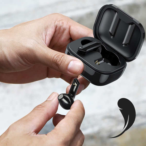 Ecouteurs intra-auriculaires sans fil Awei Noir - temps de charge 1 à 2 heures