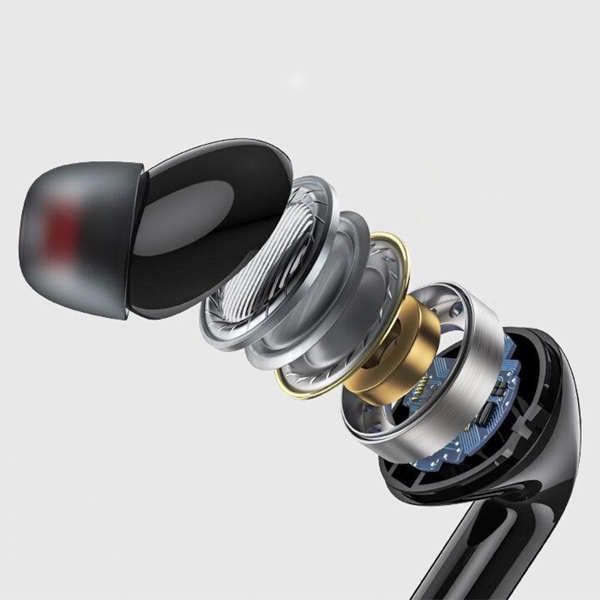 Ecouteurs intra-auriculaires Bluetooth Awei Noir - Bouton de commande tactile