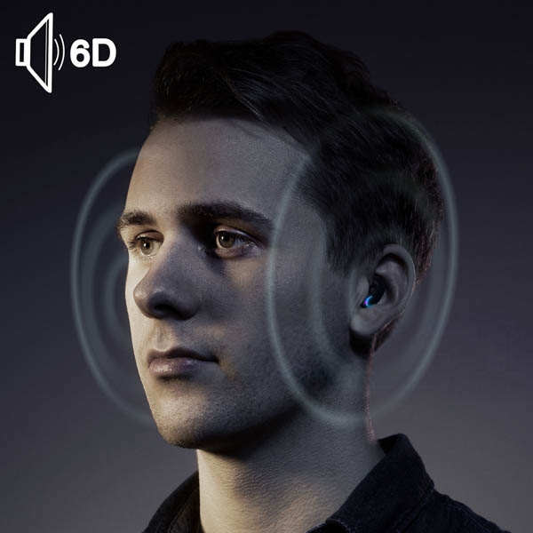 Écouteurs Sans-fil Bluetooth 5.1, Avec étui De Charge à Affichage LED Numérique - Autonomie 15h - Noir 19 Écouteurs Sans Fil Bluetooth 5.1 Autonomie 15h avec Son stéréo 6D surrond